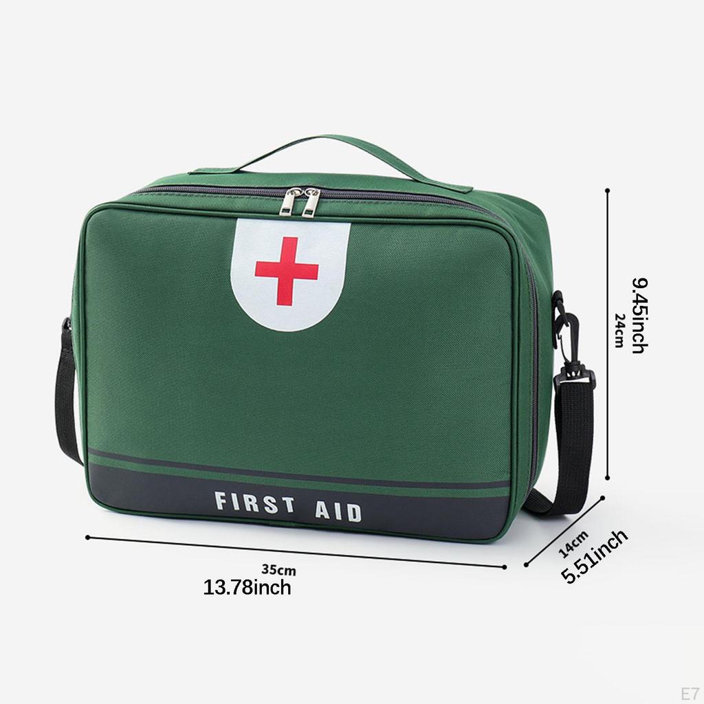 First Aid Bag Emergency Set Organizer Versatile Storage for Camping Office Hiking