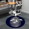 1PCFingerprint Spider Office Round Area Rug,  Mat Suitable For Office, Under Office Chairs Bedroom Living Room Home Decor, Room Deco