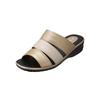 [Pansy] 6733 Sandals for Women, Belted, Glossy, Flexible, Size M, Light Gold