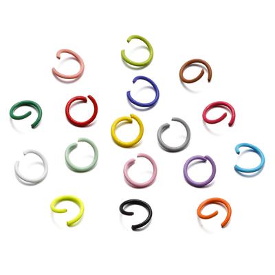 100Pcs 1.2x10mm Colorful Open Jump Rings Split Jump Ring Connector For Jewelry Making DIY Bracelet Necklace Earring Accessories