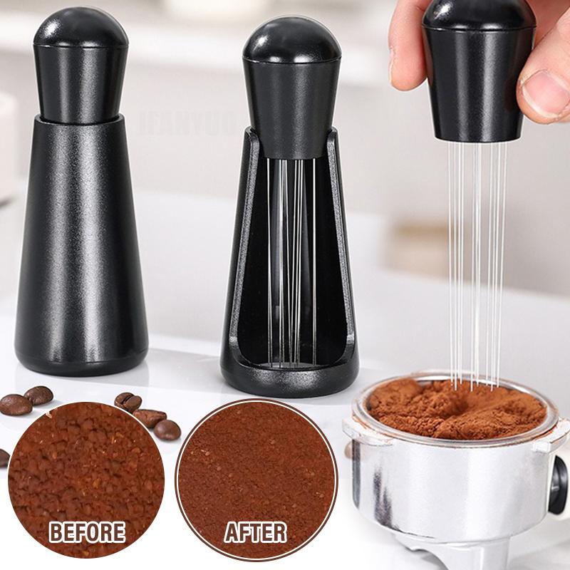 Stainless Steel Coffee Powder Tamper Espresso Powder Stirrer Distributor Leveler WDT Tools Cafe Stirring Barista Accessories