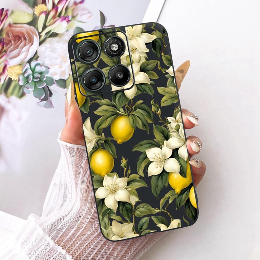 Pour Motorola Moto G15 Coque d'alimentation nœud papillon Peinte Housse de Protection Coque de Téléphone en Silicone Souple Pour Moto G15 G17 Sacs de Téléphone d'alimentation