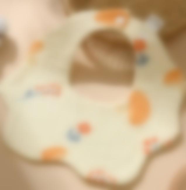 Cross-Border Six-Layer Cotton Crepe Baby Drool Bib - Pure Cotton Crinkled Gauze Marshmallow Bib