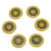 6pcs Phone Protection Sticker 2.8cm Diameter Effective Flashing Phone Blocker Stickers for Cell Phone Laptop Computer