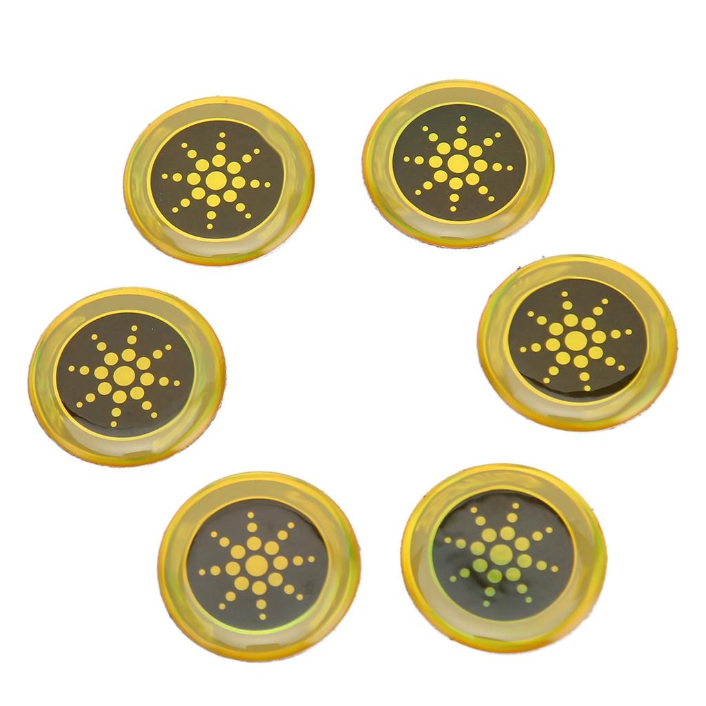 6pcs Phone Protection Sticker 2.8cm Diameter Effective Flashing Phone Blocker Stickers for Cell Phone Laptop Computer