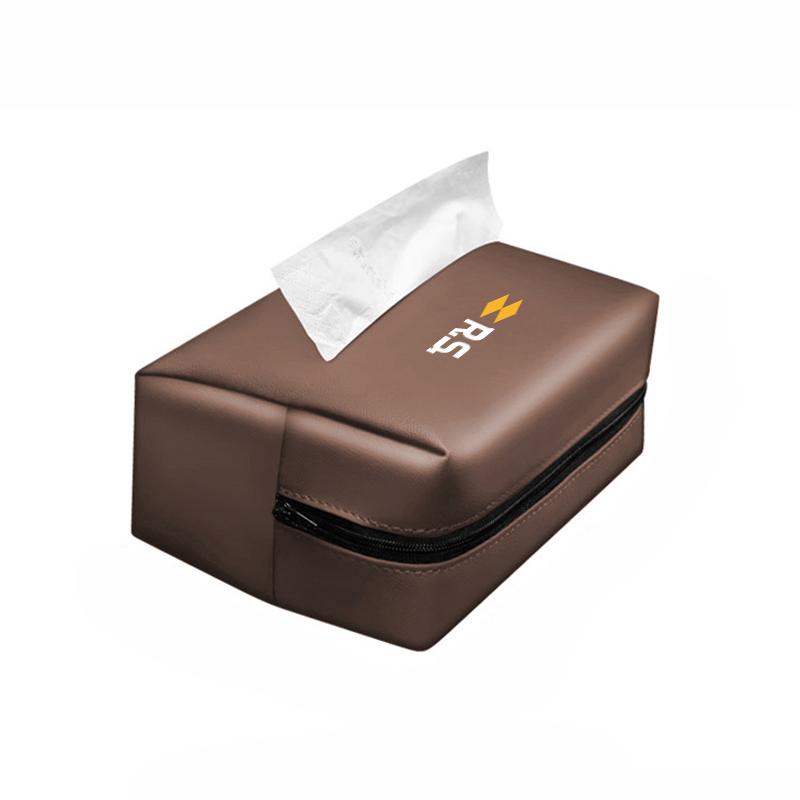 Car Tissue Storage Bag Paper Towel Organizer Box Accessories For Renault Clio Koleos Megane Espace QM6 Kadjar Captur Scenic Key T444