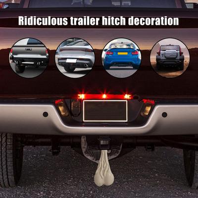 ABS Truck Balls Nuts Decorative Bumper Ornaments Funny Prank Gag Automotive Vehicle Decoration Accessories For Truck SUV
