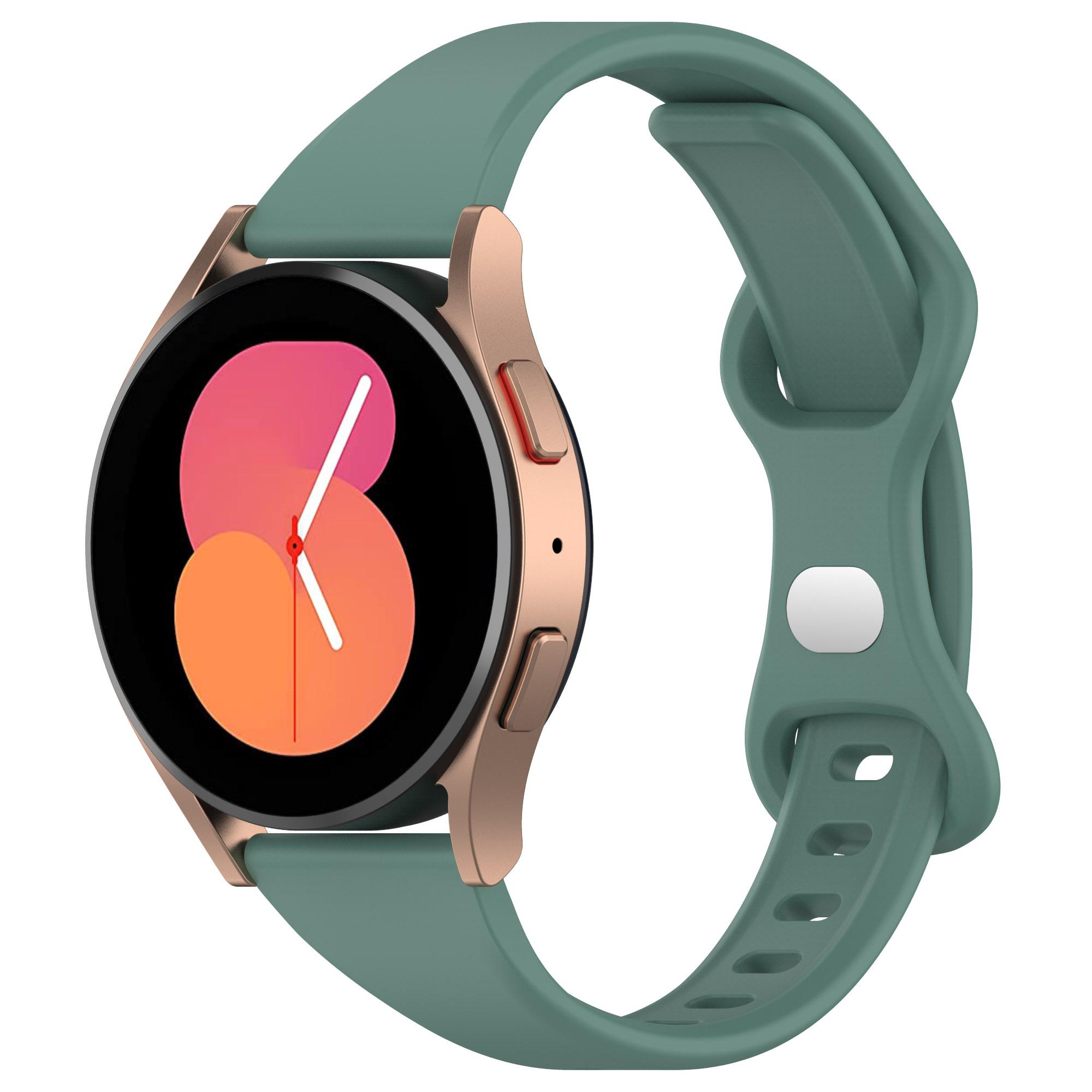 

Slim Silicone Strap For Samsung Galaxy Watch 7/FE/5/pro/6/4/Classic/Active 2 20/22mm watch Bracelet Huawei watch GT/5/4/3/2 Band Huawei watch GT 5 4 сосна зелений колір