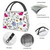 Nurse Nursing Tool Pattern Insulated Lunch Bag for Work Office Resuable Thermal Cooler Bento Box Women