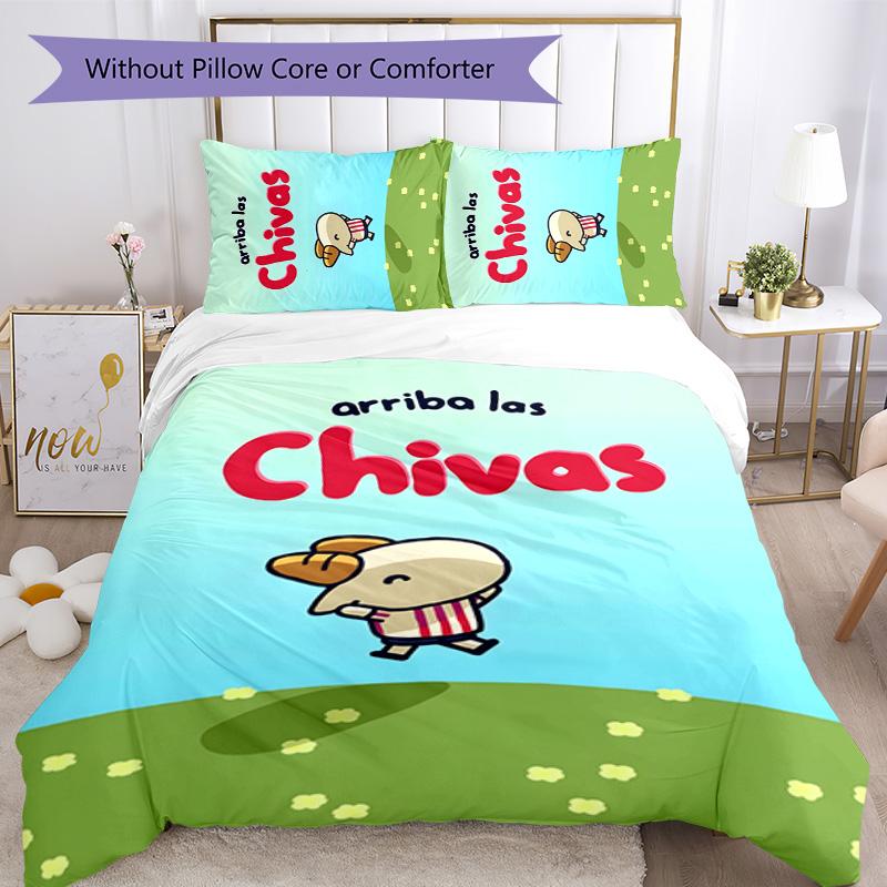 USA FC 3pcs Bedding Set Duvet Cover Closure Includes 1 Duvet Cover & 2 Pillowcases for All Seasons Bedroom Home Dorm Decor