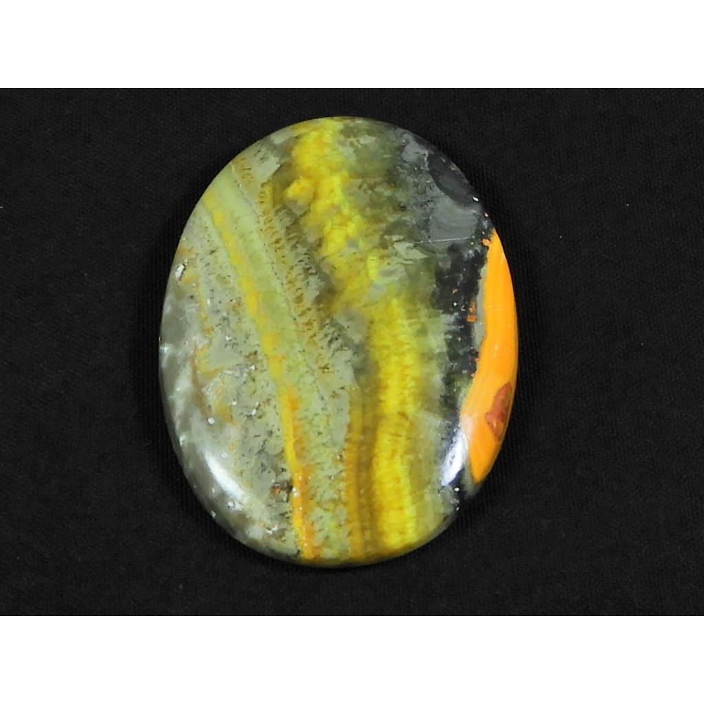 47Cts. Natural Bumble Bee Jasper Oval Cabochon Loose Gemstone 26X35X05 MM D-100