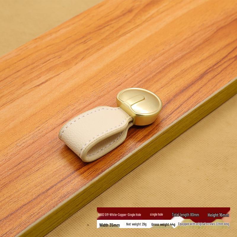 Brown-Black Leather Handle for Suitcases, Bags, Drawers, and Cabinets