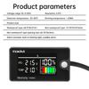 DC8-100V Universeller LCD Digitaler Batteriekapazitätsanzeiger Voltmeter Wasserdichter Spannungs-Leistungsanzeiger mit Temperaturwarnung