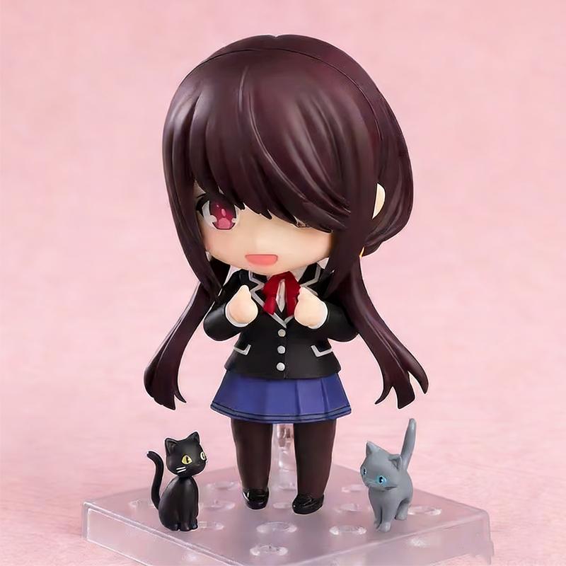 10CM Anime Date A Live V Tokisaki Kurumi Figur (#2455) Schuluniform Ver Aciton Figur OB11 Modell Spielzeugpuppe Sammlung Geschenk PVC