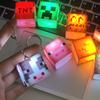 Mc Game Theme Surrounding Torch Led Light Usb Rechargeable Mini Torch Keychain Backpack Pendant Children Gifts Led Night Light