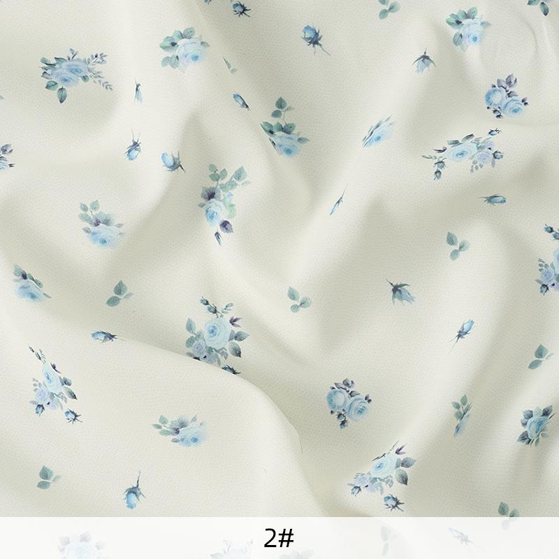 150x50cm/150x200cm Soft Floral Printed Chiffon Fabric For Summer Women's Dresses Children's Clothing Handmade DIY Fabric TJ7500