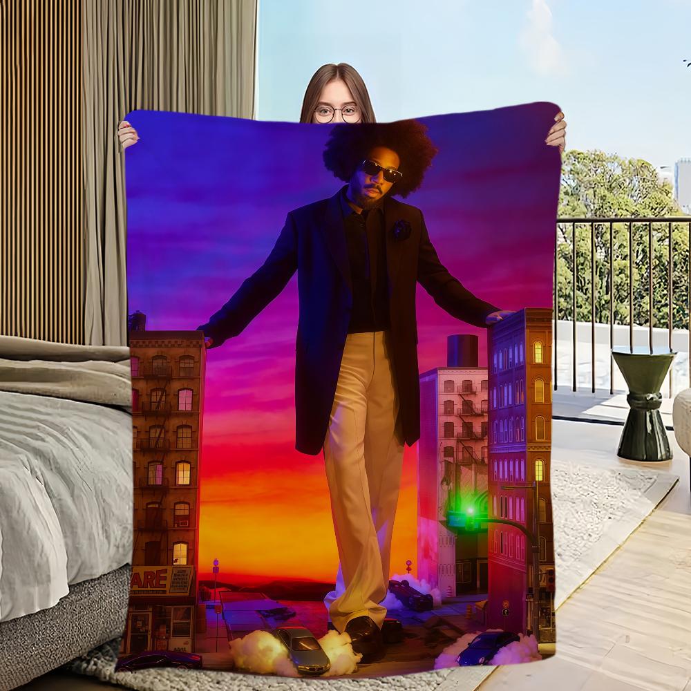 

Singer B-Brent F-Faiyaz Icon Blanket Flannel warm comfort soft plush blanket For Picnic Beds Sofas Homes And Bedrooms 30x40in