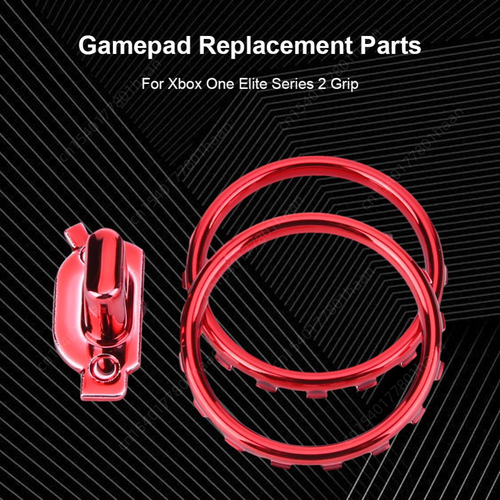 Accent Joystick Rings for Xbox One Elite Series 2 Replacement Accessories for Chrome Game Controller Thumbstick Accent Rings Kit
