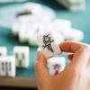 Portable Travel Mahjong Set 144 Sheets Classic Tiles Games Chinese Mahjong Game Set for Travel Party Boys and Girls Adults Kids