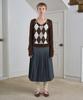 Simeteuligpeosenteu Classic Pleats Skirt / Charcoal