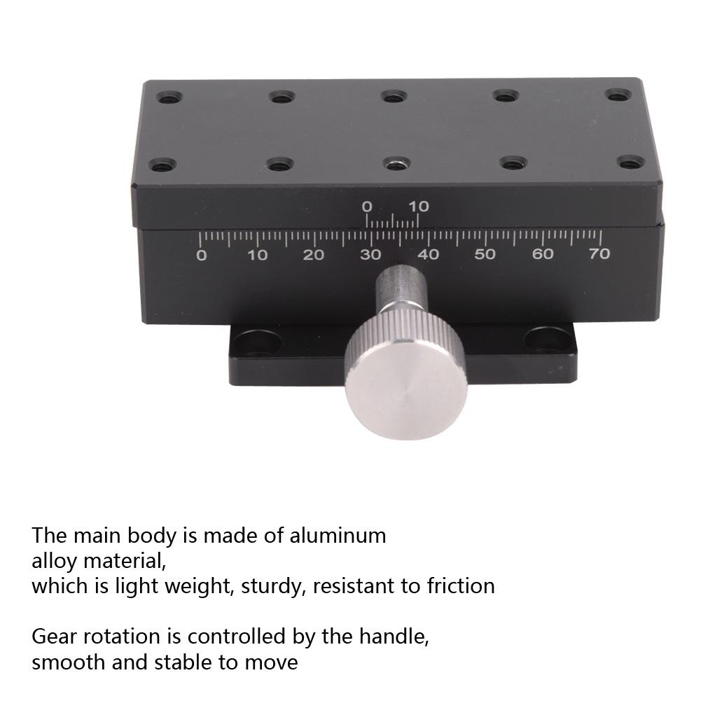 Manual X Trimming  Gear  High Accuracy Adjustable Sliding Stage 40x90mm Manual Trimming Table X Trimming