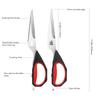 LIVINGO Kitchen Forged Stainless Steel Removable Cooking Scissors with Rubber Soft Grip Safety Carrying Used To Cut Wild Roast Washable Kitchen 2