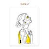 Wall Poster Figure Hand Flower One Line Drawing Canvas Art Print Painting Black White Lady Wall Picture For Living Room Decor