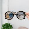 New Fashion Kids Sunglasses Boys Girls Vintage Polygon Colored Glasses Children Cute Kids Black Irregular Sunglasses UV400