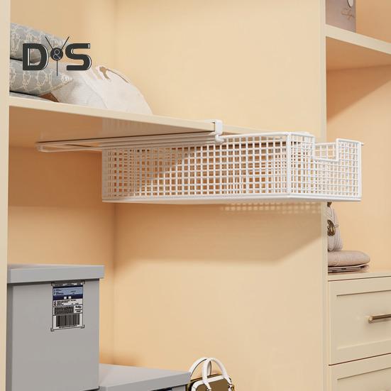 Sertar agățat extensibil Rezistent la coroziune Rezistent la coroziune Accesorii glisante sub raft Coș de depozitare