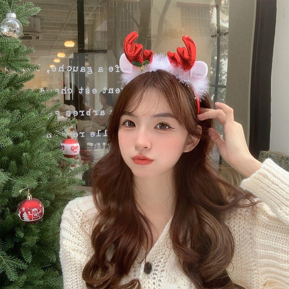 Hairpin Christmas Headband Xmas Antler Hair Clip Creative Santa Claus Hair Hoop  Outdoor