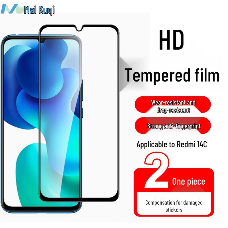 MaiKuQi Redmi Vollbild-Schutzglas-Displayschutz (2er-Pack)