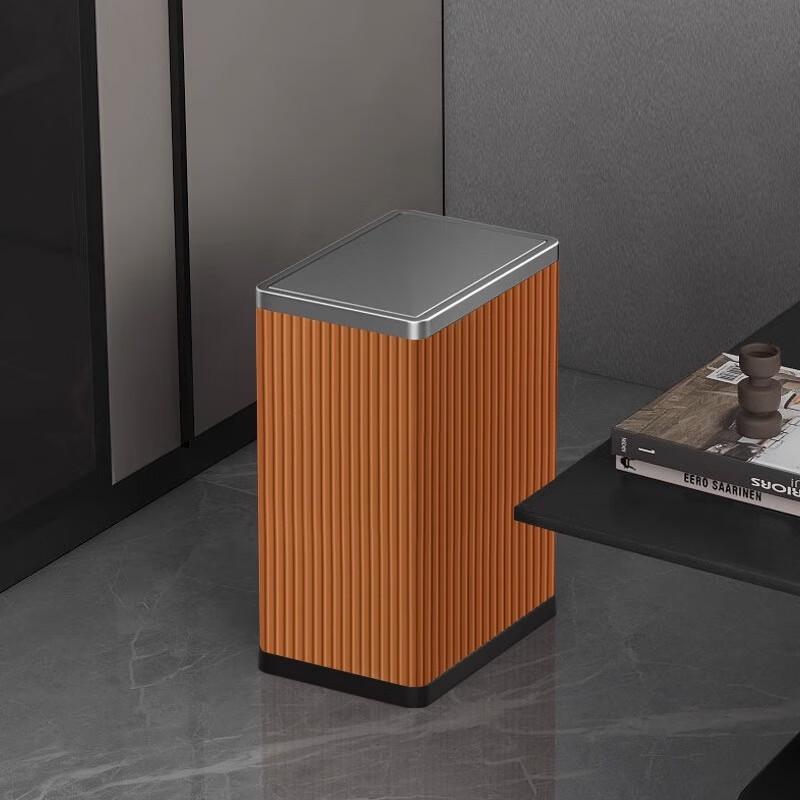 Xuan Yong 10L Stainless Steel Slim Swing Lid Trash Can