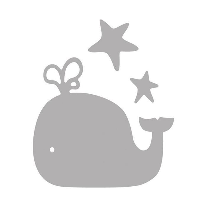 Cutting and Embossing Die - Whale