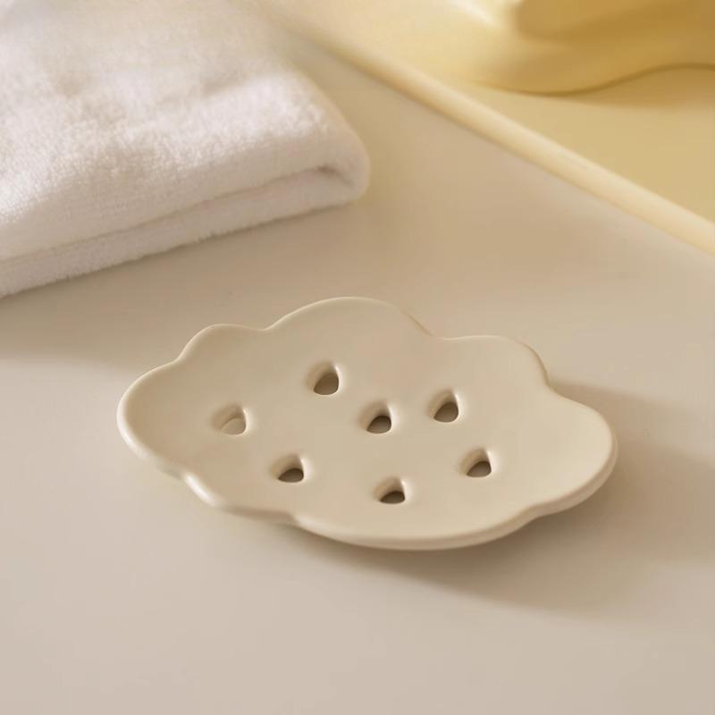 

Облако креативный керамический слив без воды мыльница туалет ванная комната стеллаж для хранения