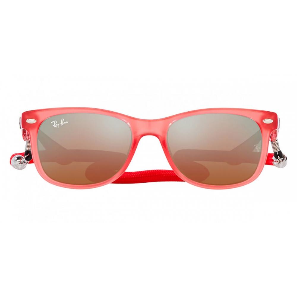 

Ray Ban Kids Rj9052sf Junior New Square Asian Fit 7145a8 Детские Солнцезащитные Очки Red/50