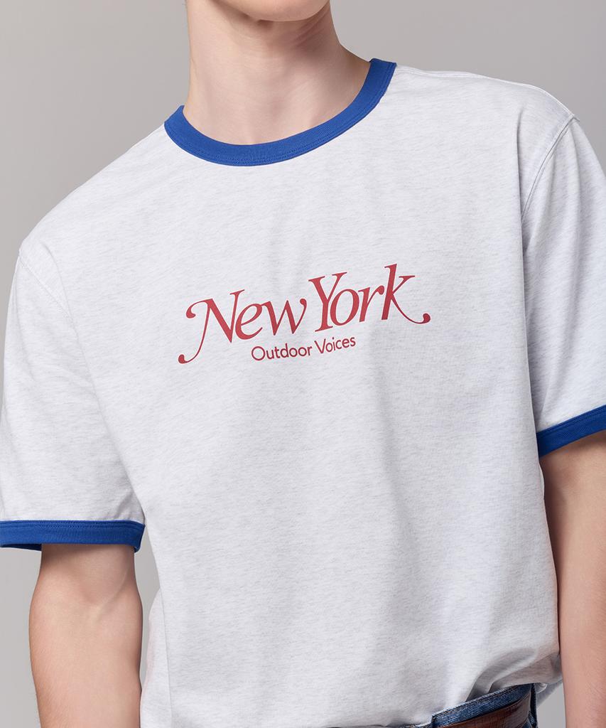 Ausdoeoboiseu Aircorepro™ Ny Ringer Tee (Light Heather Gray)