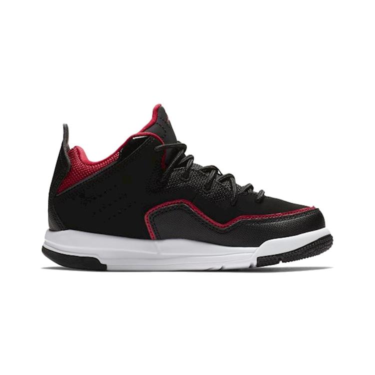Jordan Courtside 23 Bred Comode Resistenti all'Abrasione Traspiranti Mid top Scarpe da Basket Vintage Nero Rosso AQ7734-006