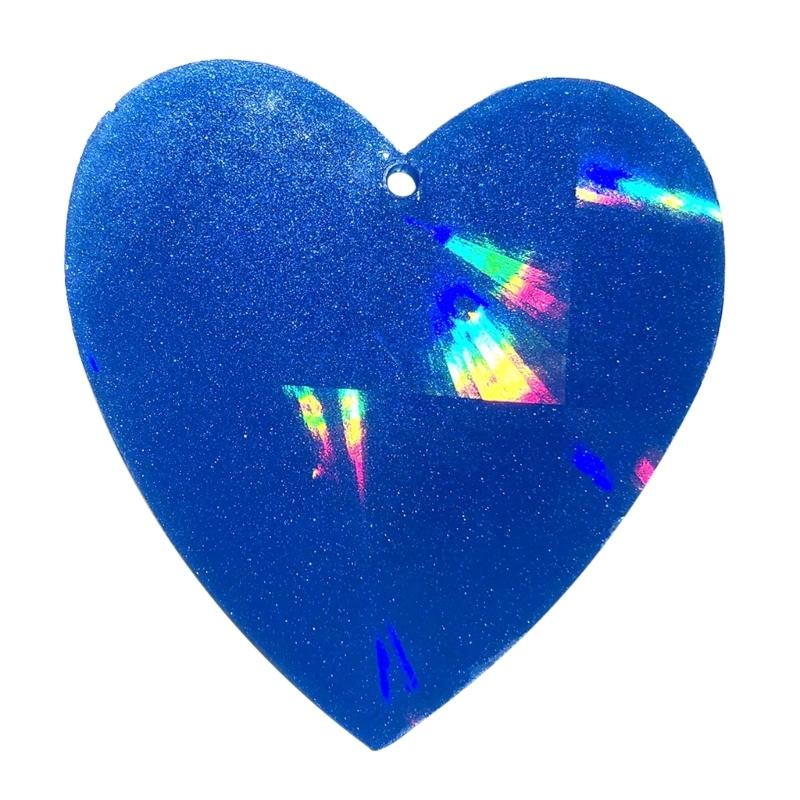 Shiny Light and Shadow Ornaments Silicone Epoxy Keychain Mold DIY Earrings Pendant Jewelry for Valentine Gift Crafts