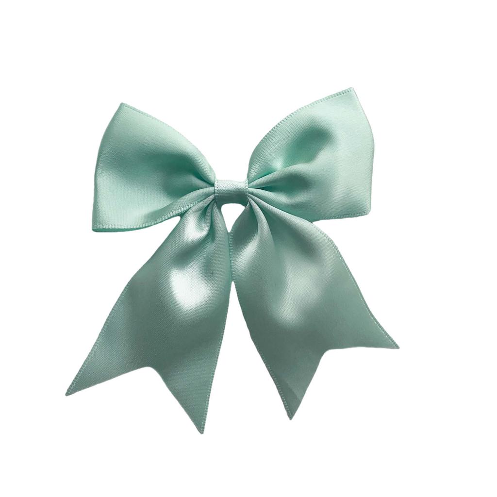 New Solid Color Ribbon Bows Hair Clip For Kids Girls Hairpins Barrettes Handmade Headwear Hair Accessories