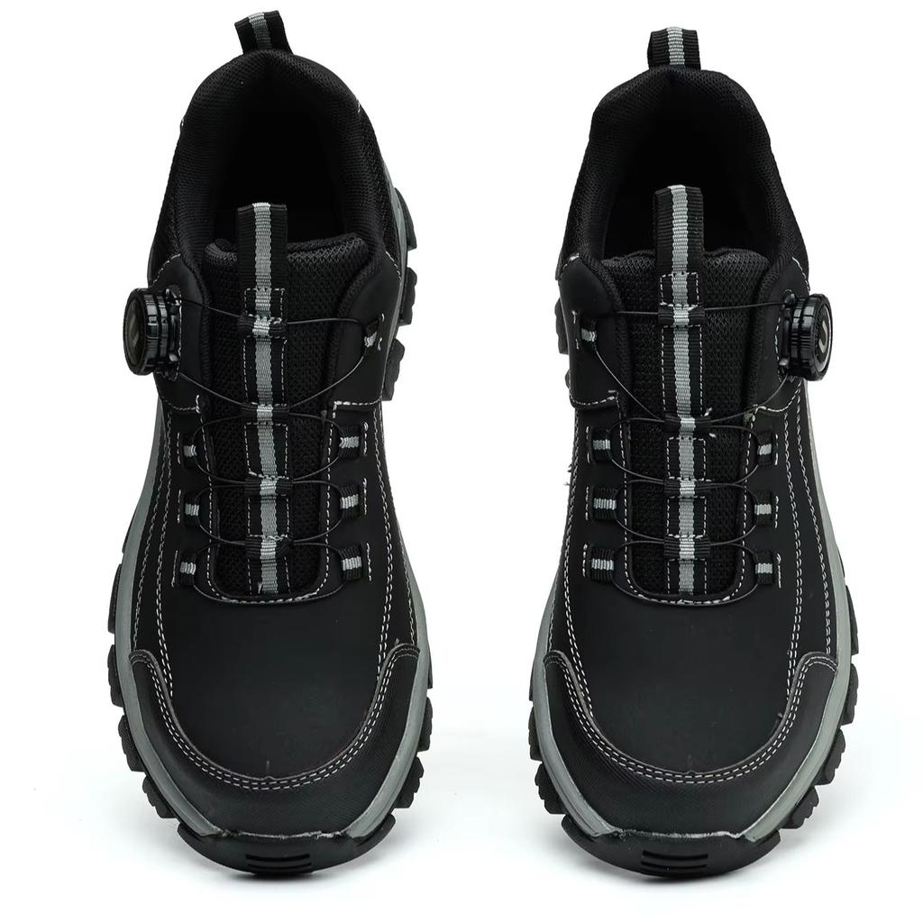 Men's Steel Head Safety Shoes Puncture And Smash Resistant Lightweight Sole Breathable Upper for Outdoor Workshop Work Shoes