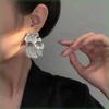 European and American exaggerated design sense Ginkgo biloba leaf earrings women's niche design temperament light luxury metal earrings earrings
