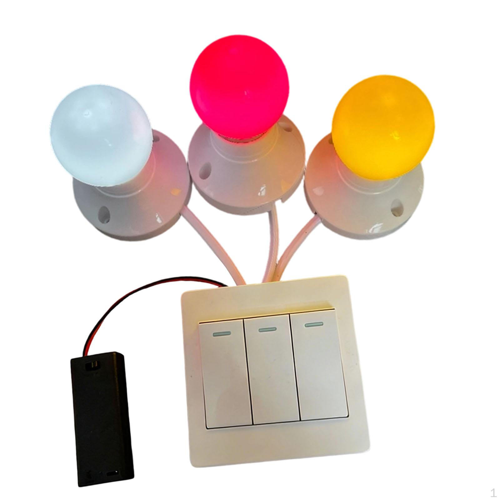 

Sensory Board Part for Busy Play Interactive Lights Accessory Educational Fine Motor Skills White yellow pink