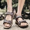 Store Ægte Læder Herre Sandaler Sommer Herre Strand Sandaler Udendørs Sandaler Til Mænd