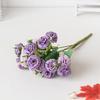 Artificial Snowflake Warm Lilac Flower Bouquet, Realistic Faux Fake Floral Design, For Home Arrangement Wedding Festival Decor