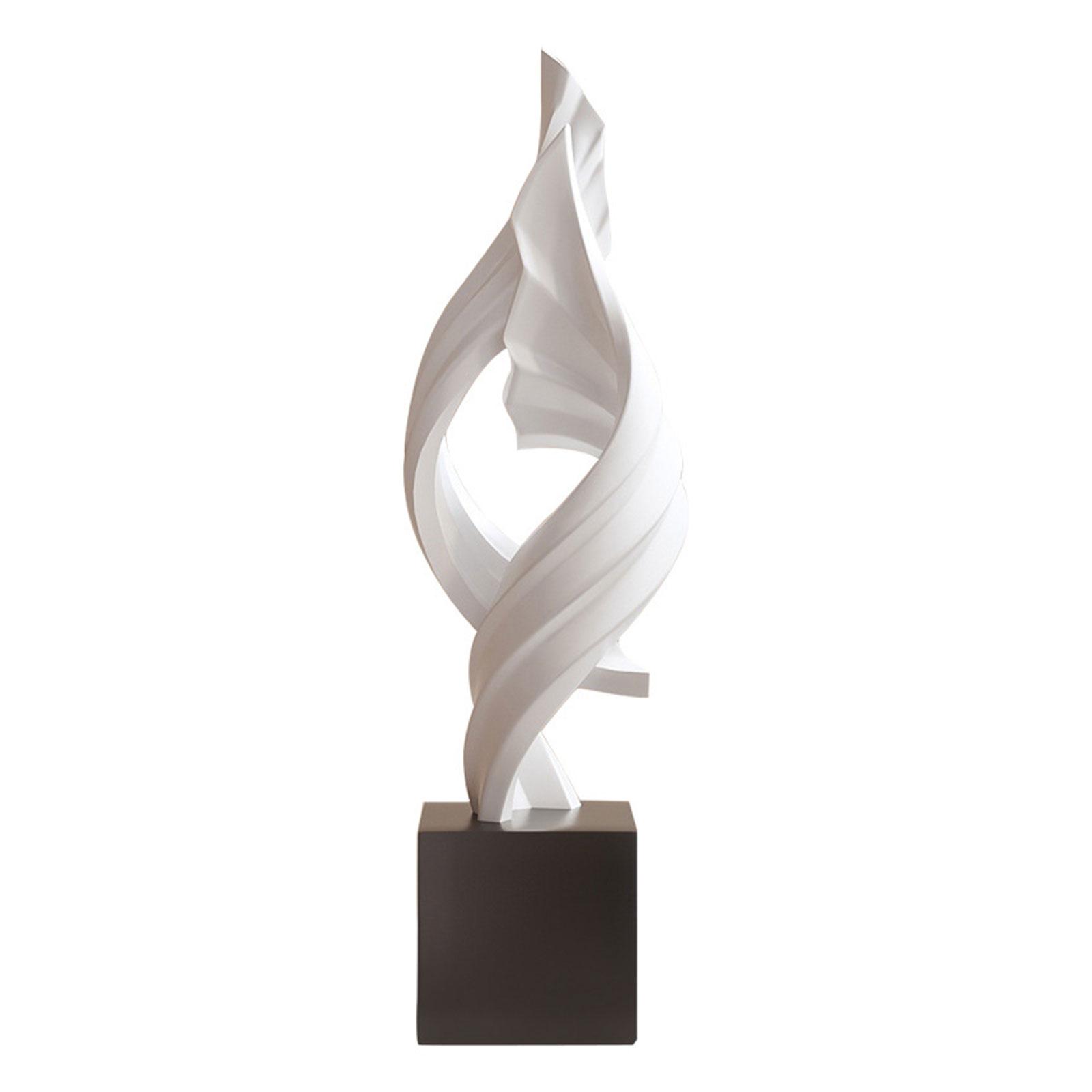 

Abstract Art Statue, Desktop Sculpture ,Resin Decorative Statues, Souvenir Resin Art Figurine for Cabinets, Shelf House білий