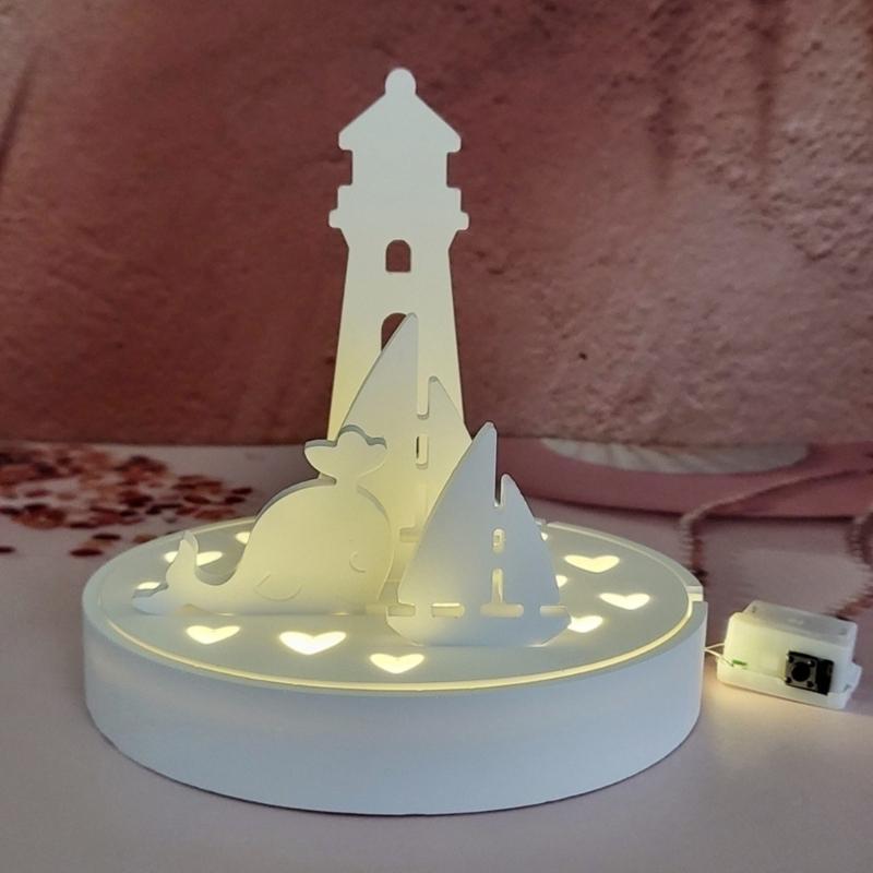 3Pcs Lighthouse Silicone Molds for Candle Soap Night Light Decoration Sailing Ship Silicone Candle Molds for Epoxy Resin