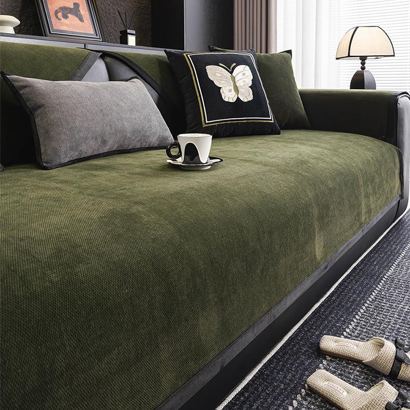 Solid Color Spandex Sofa Towel Dust-Proof For Armchair Stay In Place Sofa Slipcovers Couch Cap Furniture Case L Shape