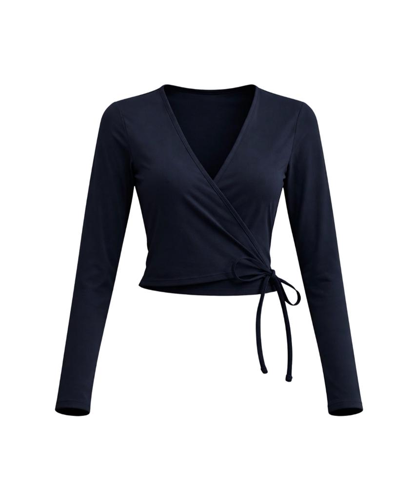 VIKINI VENDER Bella Crosswrap Rash Cover-Up - Black