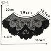 Black And White Organza Embroidery Collar Lace Mesh Lace Diy Sewing Decoration With Clothing Accessories