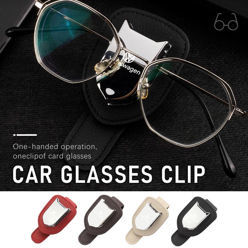 Hub Caps Car Accessories Sun Visor Glasses Holder Sunglasses Clip For Volkswagen VW Passat Golf 4 5 6 Tiguan Polo Scirocco Jetta